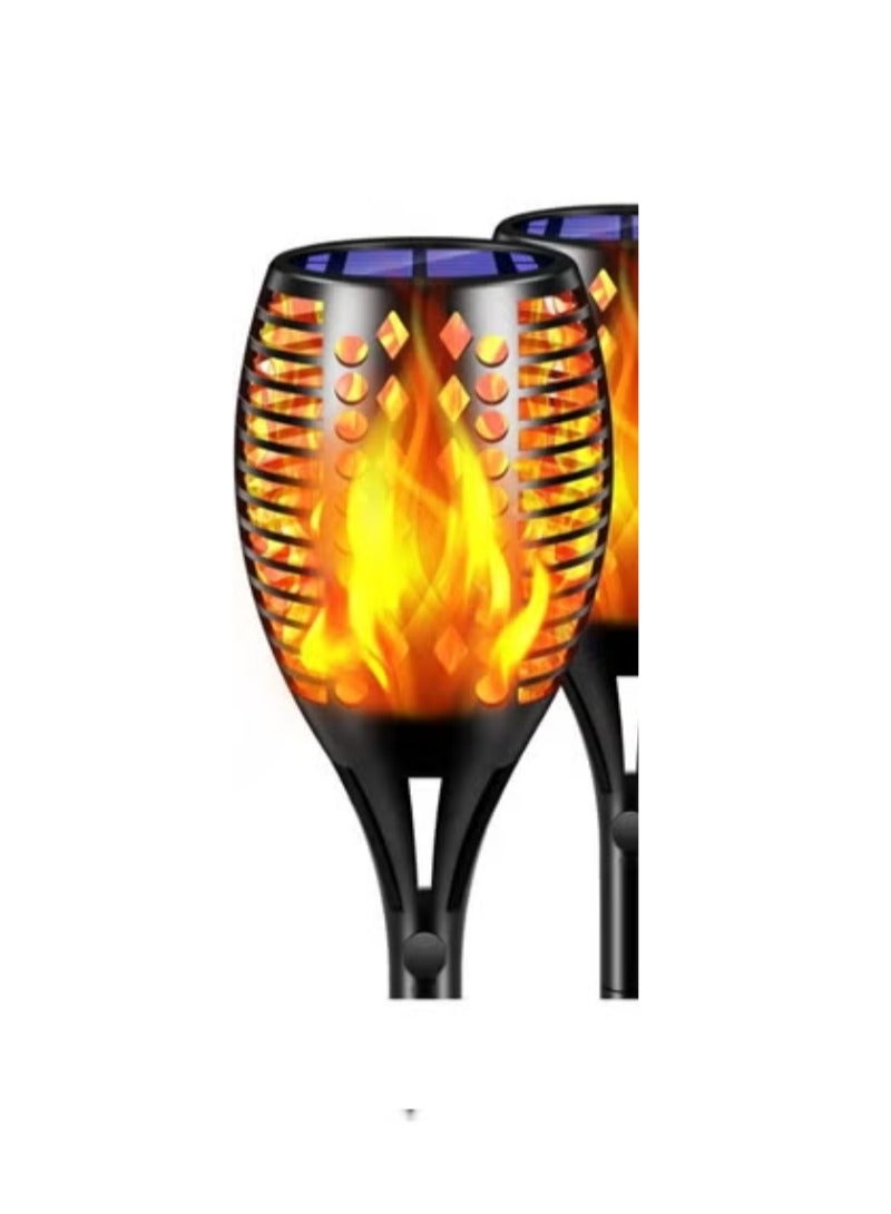 TomCare Solar Flame Torch Lights Outdoor – 43 Inch Waterproof Solar Garden Lights with Realistic Flickering Flame, 96 LED Dusk to Dawn Auto On/Off Landscape Pathway Lighting for Patio, Yard, Driveway & Walkway - Image 1